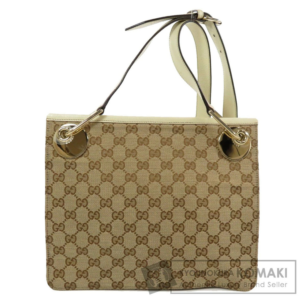 Gucci GG Canvas Eclipse Messenger Bag Brown